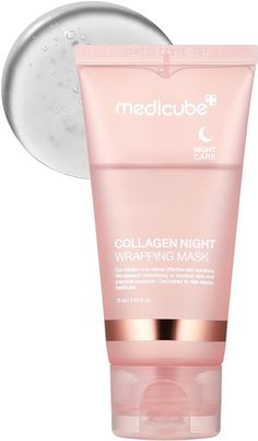 Collagen Night Wrapping Mask, Medicube Collagen Mask, Medicube Collagen Night Wrapping Mask, Medicube Skin Care, Medicube Collagen, 2024 Skincare, Facial Routine, Facial Routine Skincare