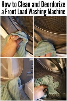 how to clean and deodorize a front load washing machine - step by step instructions