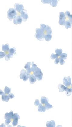 blue and white flowers on a white background