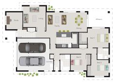 the floor plan for an apartment with two bedroom and living room, dining area and kitchen