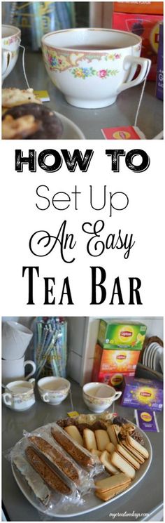 how to set up an easy tea bar