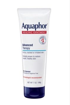 Aquaphor Healing Ointment - Dry Skin Moisturizer - Hands, Heels, Elbows, Lips - 7 oz Aquaphor Healing Ointment, Dry Cracked Hands, Dry Cuticles, Healing Ointment, Skin Lotion, Healing Therapy, Cracked Skin, Moisturizer For Dry Skin