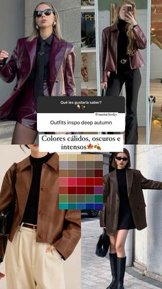 Ideas de outfits para otoño profundo, paleta de colores otoño profundo, colores para otoño profundo, colorimetria #colorimetria #otoñoprofundo #ideasdeoutfit #outfits Deep Autumn Outfits, Ideas De Outfits, Flamboyant Natural, Color Analysis, Jessica Alba, Color Pallets, Daily Look, I Got This