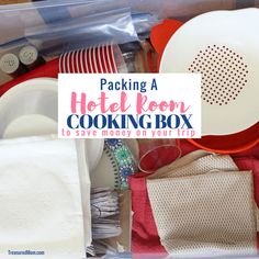 packing a hotel room cooking box to save money on your trip