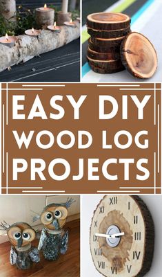 easy diy wood log projects