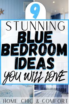 blue bedroom ideas, bedroom decor ideas, dark blue bedroom, blue bedroom walls