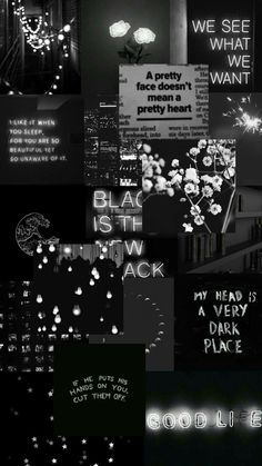 a collage of black and white images with the text'16 / 16'on them