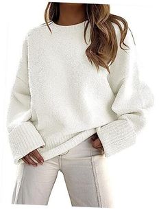 Return Policy Fast Delivery Trusted seller Women's Oversized Crewneck Long Sleeve Fuzzy Knit Casual Chunky Warm 2024 Fall Pullover Sweaters Top Trendy Outfits Product Description Size - XS=US(0-2), S=US(4-6), M=US(8-10), L=US(12-14), XL=US(16-18），choose your normal size，see details in rich description. Design - crew neck，long sleeve，ribbed cuff,solid color，oversized style,fuzzy knit sweater. Material - 100% polyester.Soft warm and skin friendly.High quality not shed. Match - fashion casual style suitable for both women and girls, perfect to pair with shorts, pants, skirt, jeans, ankle boots ect. Washing Instruction : Machine washed, it is recommended to hand wash .Do not dry, lay flat and dry in a cool place.Low iron when necessary. Shipping Returns Payment Shipping Shipping is FREE to all Fall Pullover Sweaters, Chunky Knit Top, Oversized Pullover Sweaters, Oversized Sweater Women, Pull Oversize, Oversized Crewneck, Estilo Chic, Womens Turtleneck, Womens Crewneck