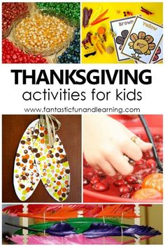 thanksgiving activities for kids that are fun and easy to do with the kids at home