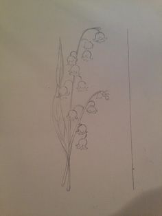 a drawing of a flower on a sheet of paper