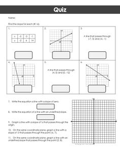 the worksheet for graphing lines and graphs