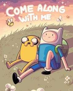 an image of adventure time with finn and finn from adventure time on the cover of their book