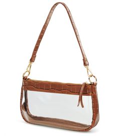 PRICES MAY VARY. The Clear Version Shoulder bag with 90s-inspired silhouette that goes with nearly everything. This cool see-through purse crafted from durable PVC and Crocodile Print vegan leather trim Add stylish style for this classic shape handbag. Carefully designed and sized at 11”L x 5.9”Hx 2''W inches,falling under the maximum regulated size most commonly required by secure venues. it is roomy compartments that deep enough to also hold all essentials. -This clear bag come with two differ Multiple Hands, 90s Shoulder Bag, Clear Stadium Bag, Purse Crafts, Stadium Bag, Clear Purses, Crocodile Print, Clear Bag, Purse Styles