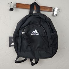 Adidas Linear Mini Backpack New With Tags Adidas Backpack, Adidas Bags, Adidas Black, Mini Bags, Mini Backpack, Black Adidas, Adidas Women, Mini Bag, Bag Lady