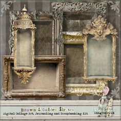 an old fashion photo frame with antique furniture