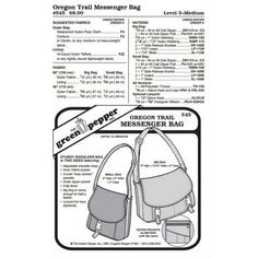 an instruction manual for the messenger bag