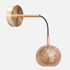 Copper Nur Bedside Sconce - 54kibo African Lighting, Bedroom Sconces, Sconces For Bedroom, Moroccan Light Fixture, Copper Bedroom, Hand Piercing, Moroccan Wall, Moroccan Lighting