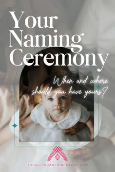 a woman holding a baby in her arms with the caption your naming ceremony should you have