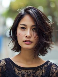 Bob Haircuts for Round Faces: Best Styles for Short, Medium, and Long Hair Short Bob Hairstyle Women Round Face, Asian Women Short Hair, Hair For Asian Women, Short Bob Round Face, French Haircuts, Asian Hair Bob, Round Face Bob, Nonbinary Hair, Vanity Corner