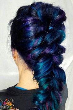 Beautiful Purple and Blue Hair Looks ★ See more: http://lovehairstyles.com/purple-and-blue-hair-looks/ Purple And Blue Hair, Blue And Purple Hair, Galaxy Hair, Beautiful Hair Color, Bright Hair, Cool Hair Color, Hair Color Trends