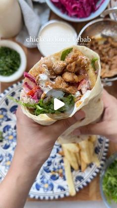 Iram Mansoor on Instagram: "Chicken Doner Kebab Recipe 🌯

Ingredients

For the Chicken 

- 2 lbs boneless chicken thighs, cut into thin slices
- Salt, to taste
- 2 tbsp yogurt
- 2 tbsp red pepper paste
- 1 tbsp honey
- 1 tbsp pomegranate molasses (optional)
- 2 tbsp olive oil 
- 1 tsp oregano
- 1 tbsp garlic powder
- 1 tbsp onion powder
- 1 tsp paprika powder
- 1 tsp black pepper
- 1 tsp cumin powder
- 1 tbsp freshly squeezed lemon juice

For the Garlic Sauce

- 1/2 cup mayonnaise
- 1/3 cup sour cream
- 2-4 tbsp water
- 3-4 cloves fresh garlic, minced
- 1 tbsp garlic powder
- Salt, to taste
- 1 tsp black pepper

For Sumac Marinated Onions

- 1 large red onion, thinly sliced
- 1 tbsp sumac
- 1 tbsp parsley, minced
- 2 tbsp olive oil
- Salt, to taste
- 1 lemon, juiced

To Serve With

- Lava Chicken Doner Kebab Recipe, Chicken Doner Kebab, Doner Kebab Recipe, Greek Bowl, Marinated Onions, Kebab Wrap, Chicken Doner, Doner Kebabs, Red Pepper Paste