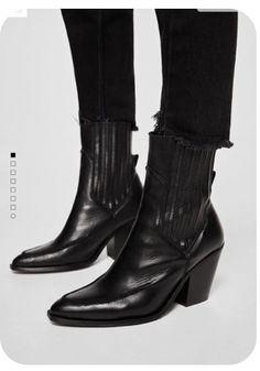 Botas Western, Cowboy Ankle Boots, High Boots Outfit, Boating Outfit, Cowboy Style, 가을 패션, Winter Shoes, Shoe Lover, Mid Calf Boots