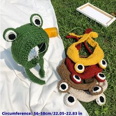 Women Earflap Cap Knitted Hat Headband Japanese Kawaii Frog Eyes Warm | eBay Frog Eyes, Frog Hat, Frog Eye, Hat Headband, Ski Cap, Japanese Kawaii, Casual Cap, Dress Hats, Knitted Hat