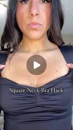 Claudia Guzzo on Instagram: "🖤 Square neck bra hack! Keep the support of your straps vs. Wearing a strapless bra. #styletipsforwomen 
.
.
.
.
.
.
.
.
.
.
.
.
.
.
.
.
.
.
.
#stylehacks #fashionhack #fashiontipsforwomen #brahack #howtowearit #petitefashion #petitestyle #fashionover40 #fashionover30 style hacks, style tips, style tips and tricks, fashion hacks for women, style hacks, fashion over 40" How To Make A Push Up Bra, Bra Strap Hacks, Pushup Bra Hacks, Style Hacks Fashion, Style Tips And Tricks, Hacks For Women, Style Hacks, Bra Hacks, Hacks Clothes