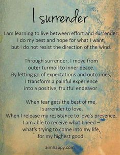 Quotes About Surrender, Internet Friends Meeting, Surrender Quotes, Yoga Reading, Meditation Scripts, Sup Yoga, A Course In Miracles, Peace Quotes, Yoga Quotes