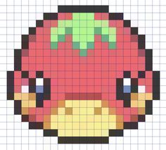 the pixel head is made up of different colors