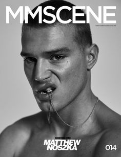 a shirtless man with piercings on his nose is featured in the magazine's cover