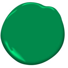 a bright green paint color on a white background