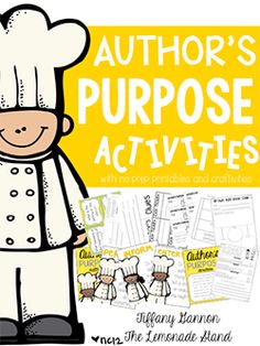 the author's purpose activities for kids