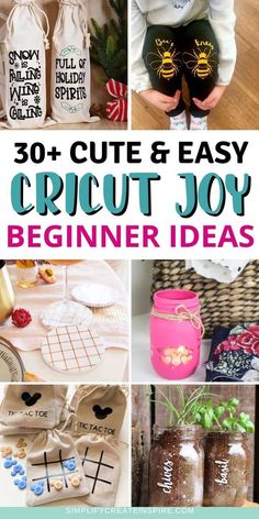 30 cute and easy cricut - joy beginner ideas for kids to make