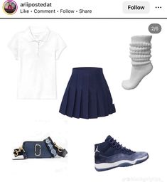 First Day Of School Outfits Highschool, First Day Of School Outfit Uniform, Cute Uniform