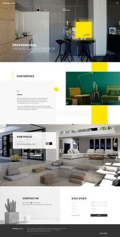 the interior design website is clean and ready to be used in any home or office