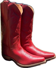 Classic Red Boots For Rodeo, Classic Red Snip Toe Boots, Casual Red Snip Toe Boots, Casual Red Plain Toe Boots, Red Fitted Boots For Rodeo, Fitted Red Boots For Rodeo, Homeward Bound, Red Boots, Smooth Leather