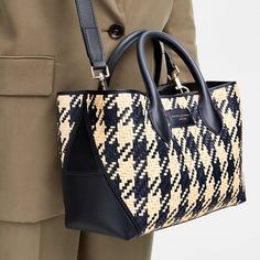 22 Inch Weave, Modern Heritage, Woven Leather Tote, Leather Designs, Leather Craftsmen, Boden Uk, Aspinal Of London, Houndstooth Pattern, Soft Tops