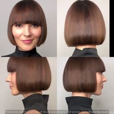 25 Stylish Long to Short Bob Transformations for a Modern Look Black Bobs, Bang Bob, Autumn Hair Colors, Eye Shimmer, Fringe Wig, Glass Hair, Best Bobs