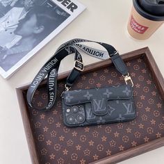 Case compatible with All iPhone Series Card Holder Design, Buy Louis Vuitton, Classic Aesthetic, Black Iphone Cases, Envelope Card, Max Black, Apple Iphone Case, Lv Monogram, Louis Vuitton Official