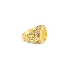 ♥ Coin Information ♥Type: CoinMetal Content: 1/20OZCountry: ChinaDenomination: 5 YuanComposition: .999 GoldYear: 1991♥ Ring Information ♥Details: Nugget Band Material: 14k Yellow GoldDimensions: 19mm x 20mm Weight: 12 Grams Size: 9.75Size can be adjusted – one size up/down is $50 two sizes up/down is $60. Once ring is adjusted it is final sale. Gents Ring, Ruby Diamond Rings, Bee Brooch, Symbolic Jewelry, Gold Nugget, Coin Ring, Ring Antique, Gold Coin, Gold Gift