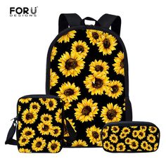 Cute Sunflowers Lightweight Backpacks-Sunshine’s Boutique & Gifts Book Bags For Kids, Kids Backpack Boys, Routine School, Sunflower Accessories, Cheap School Bags, School Backpack Boys, Boutique Gifts, Justice Clothing