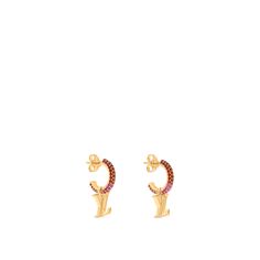 LOUIS VUITTON® - Lv Iconic Strass Earrings - Bordeaux Lv Jewelry, Louis Vuitton Earrings, Louis Vuitton Gifts, Expensive Jewelry Luxury, Trunk Bag, Louis Vuitton Jewelry, Jewelry Earring, Expensive Jewelry, Louis Vuitton Official