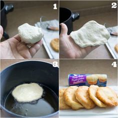 the process for making marshmallow cookies is shown