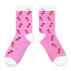 Ice Cream Pink, Dress Socks