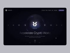 the website page for accelerate crypt world