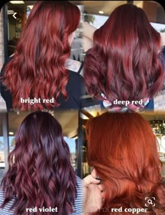 Best Red Hair Color, Pelo Color Vino, Red Hair Color Shades, Shade Ideas, Shades Of Red Hair, Wine Hair, Red Hair Inspo, Dark Red Hair, Hair Color Shades