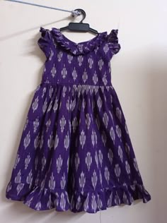 Ikkat Frocks For Kids, Baby Girl Cotton Frocks Design, Simple Frocks For Kids, Girls Frocks Design Cotton, Simple Cotton Frocks For Kids, Cotton Frock Designs For Kids, Ikkat Frocks, Kids Frocks Design Cotton, Cotton Frocks For Kids