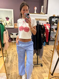 The Heidi boxer pants features a mid rise fit in blue and a white stripes. MODEL IS WEARING A SIZE SMALL MODEL SPECS HEIGHT: 5'8" BUST: 32B WAIST: 24" HIPS: 34" Fabric: 50% cotton 50% polyester. Lining = 100% cotton. White And Blue Striped Pants Outfit, Line Pants Outfits, Boxer Pants Outfit, Blue And White Striped Pants Outfit, Blue Striped Pants Outfit, White Striped Pants Outfit, Blue And White Striped Shirt Outfit, Boxers Outfit, Striped Pants Outfit