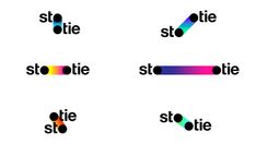 four different logos with the words stie, stie and stie on them